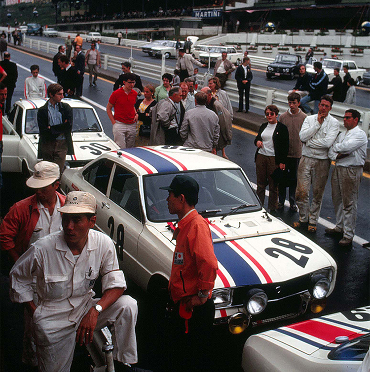 Switching to Familia Rotary Coupe for its first participation in the 24 Hours of Spa (1969)
