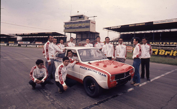 Mazda factory team that competed in the touring car races in Europe from July to August 1970