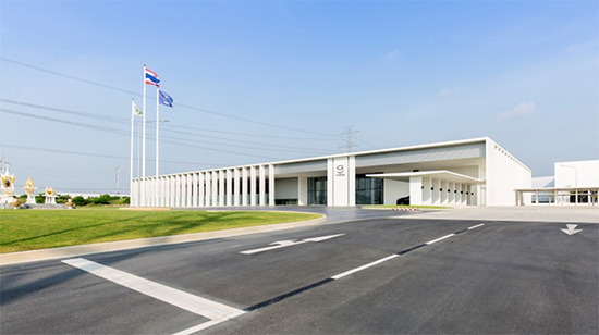 Entrance to the engine plant at Mazda Powertrain Manufacturing (Thailand)