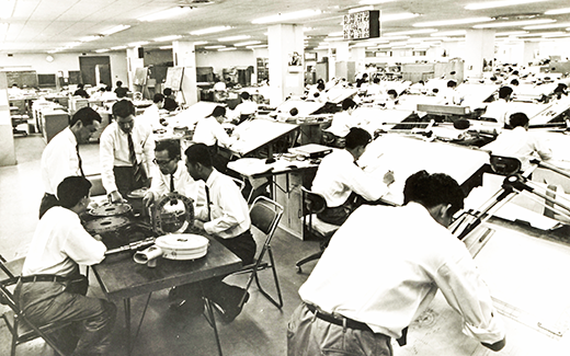 ロータリーエンジン研究部設計室 (1967年)