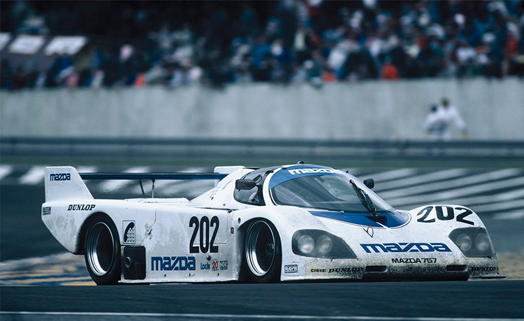マツダ757が日本車過去最上位となる総合7位でゴール (1987年)