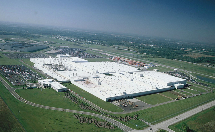 完成した米国工場の全景 (1987年)